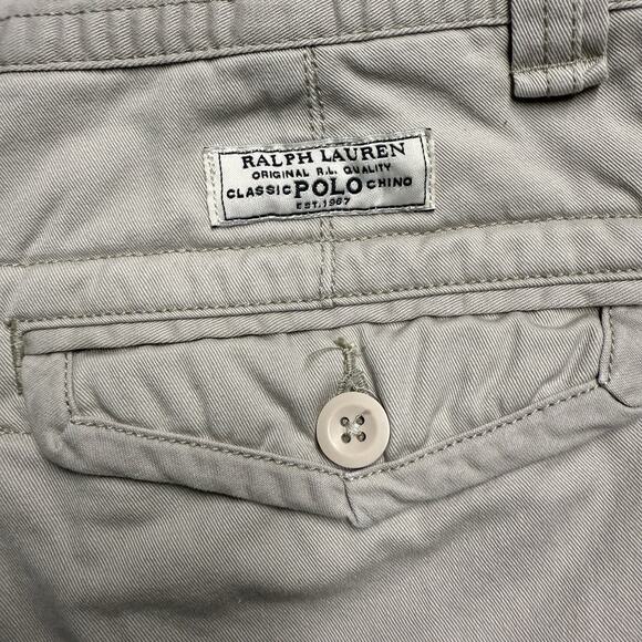 Polo Ralph Lauren Cargo Shorts Men's 33 Khaki Beige Classic Cotton 9" Inseam - Picture 5 of 8